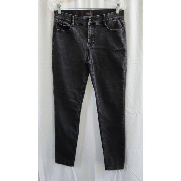 Curve Appeal High Rise Jeans Black Denim Stretch Womens Size 8/29 EUC - Picture 2 of 10